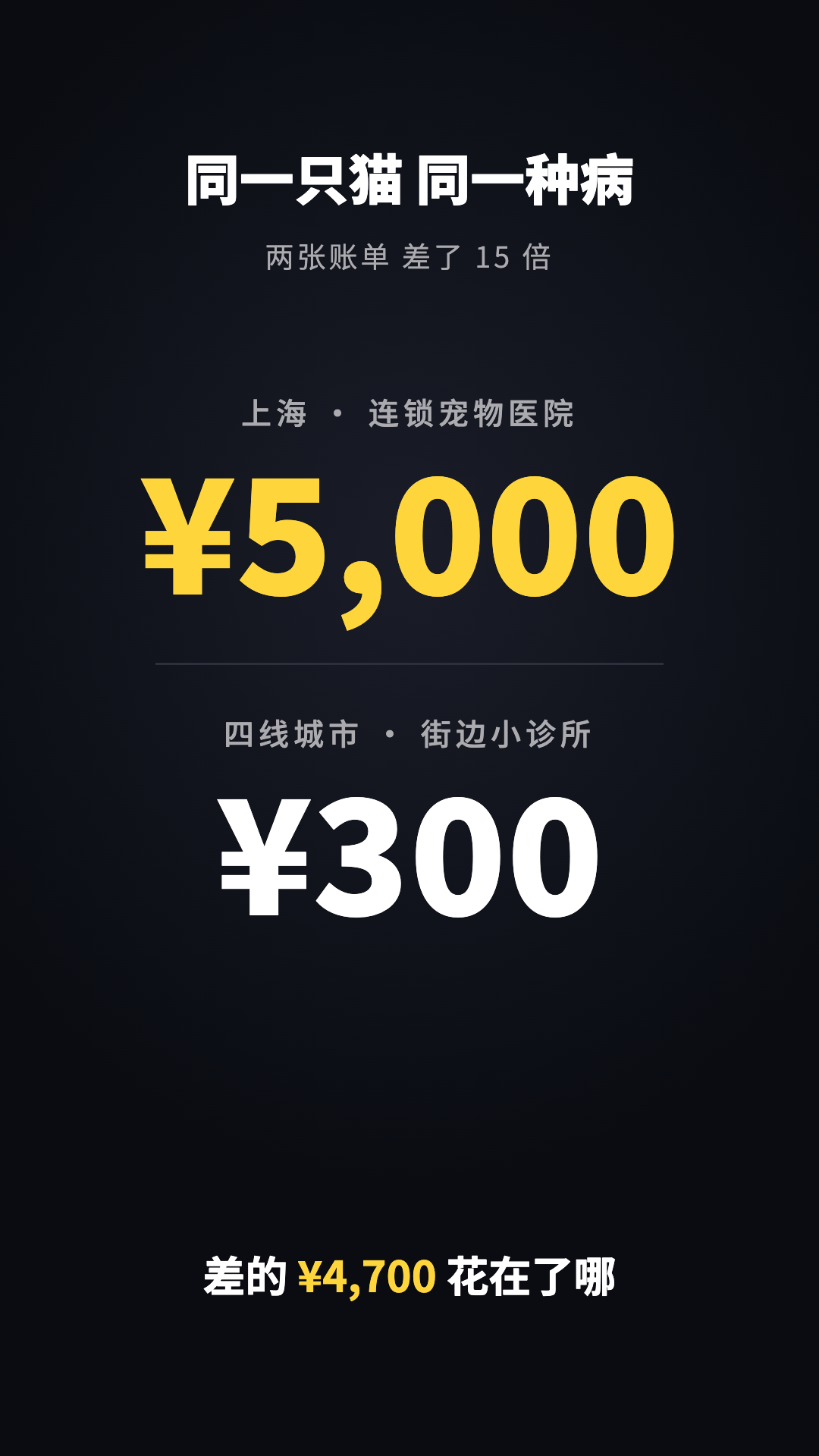 Scene01-Contrast 开场对比：¥5,000 vs ¥300